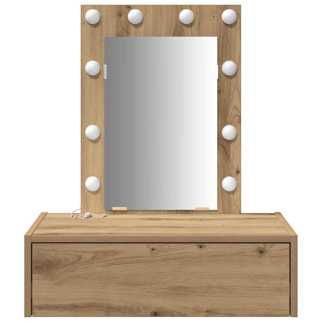 Schminktisch mit Schubladen Braun 60 x 40 x 70 cm Holzwerkstoff