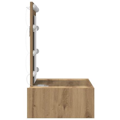 Schminktisch mit Schubladen Braun 60 x 40 x 70 cm Holzwerkstoff