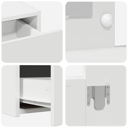 Schminktisch mit Schubladen Weiß 83 x 40 x 70 cm Holzwerkstoff