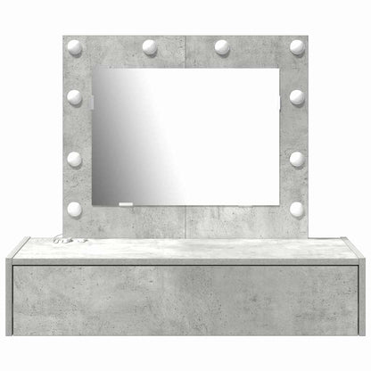 Schminktisch mit Schubladen Grau 83 x 40 x 70 cm Holzwerkstoff