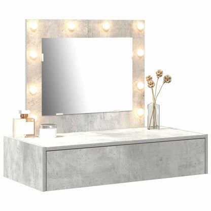 Schminktisch mit Schubladen Grau 83 x 40 x 70 cm Holzwerkstoff