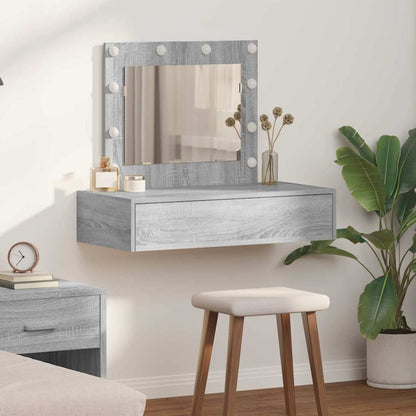 Schminktisch mit Schubladen Grau 83 x 40 x 70 cm Holzwerkstoff