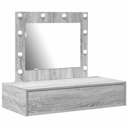 Schminktisch mit Schubladen Grau 83 x 40 x 70 cm Holzwerkstoff
