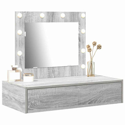 Schminktisch mit Schubladen Grau 83 x 40 x 70 cm Holzwerkstoff