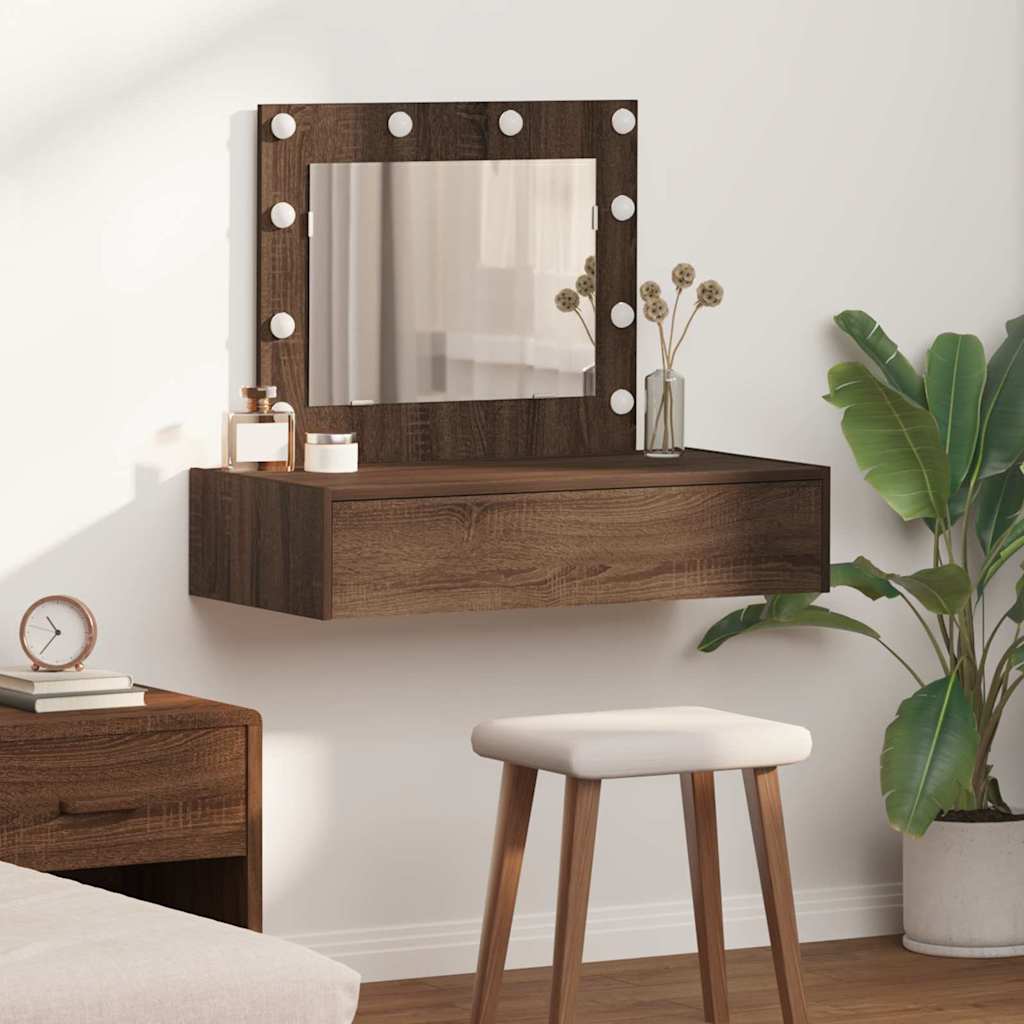 Schminktisch mit Schubladen Braun 83 x 40 x 70 cm Holzwerkstoff