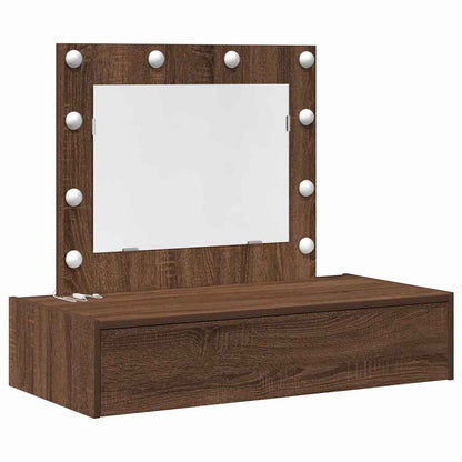 Schminktisch mit Schubladen Braun 83 x 40 x 70 cm Holzwerkstoff