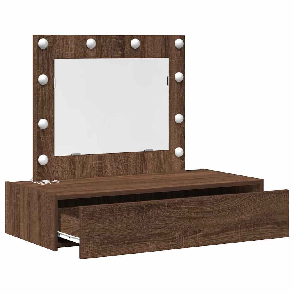 Schminktisch mit Schubladen Braun 83 x 40 x 70 cm Holzwerkstoff