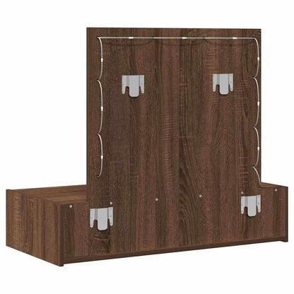 Schminktisch mit Schubladen Braun 83 x 40 x 70 cm Holzwerkstoff