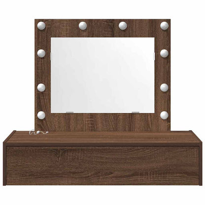Schminktisch mit Schubladen Braun 83 x 40 x 70 cm Holzwerkstoff