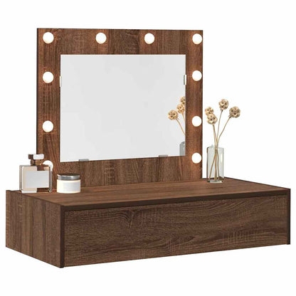Schminktisch mit Schubladen Braun 83 x 40 x 70 cm Holzwerkstoff