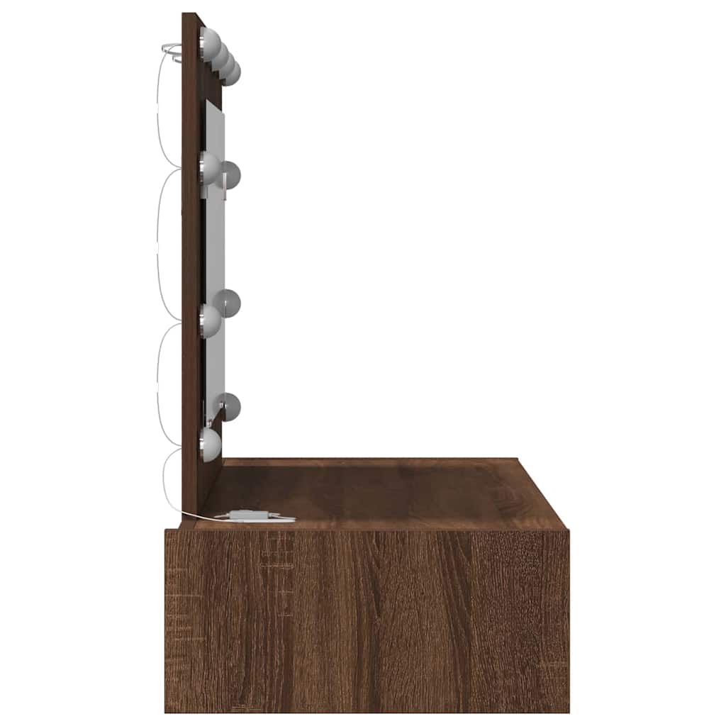 Schminktisch mit Schubladen Braun 83 x 40 x 70 cm Holzwerkstoff