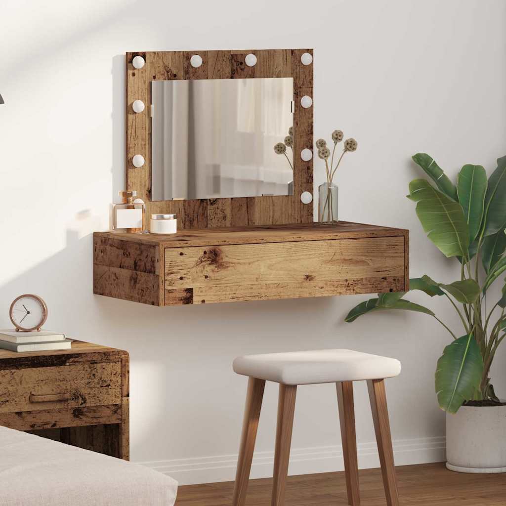 Schminktisch mit Schubladen Braun 83 x 40 x 70 cm Holzwerkstoff