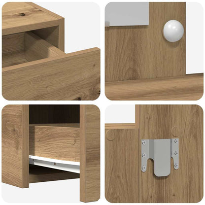 Schminktisch mit Schubladen Braun 83 x 40 x 70 cm Holzwerkstoff