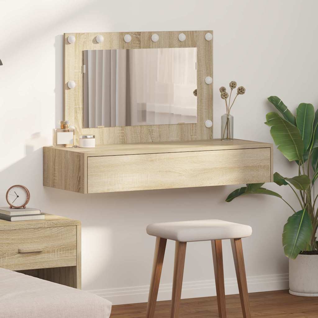 Schminktisch mit Speicher Braun 100 x 40 x 70 cm Holzwerkstoff