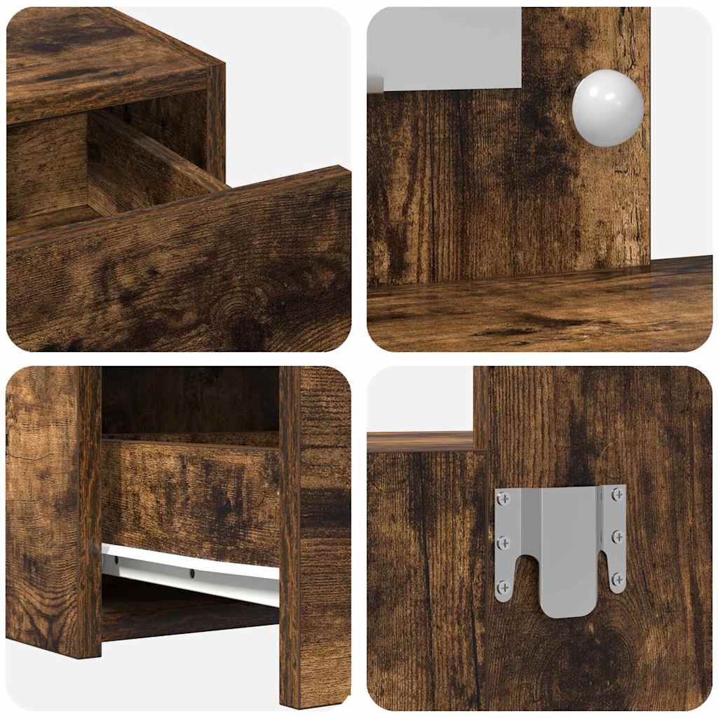 Schminktisch mit Speicher Braun 100 x 40 x 70 cm Holzwerkstoff