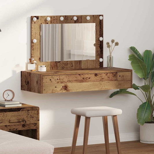 Schminktisch mit Speicher Braun 100 x 40 x 70 cm Holzwerkstoff