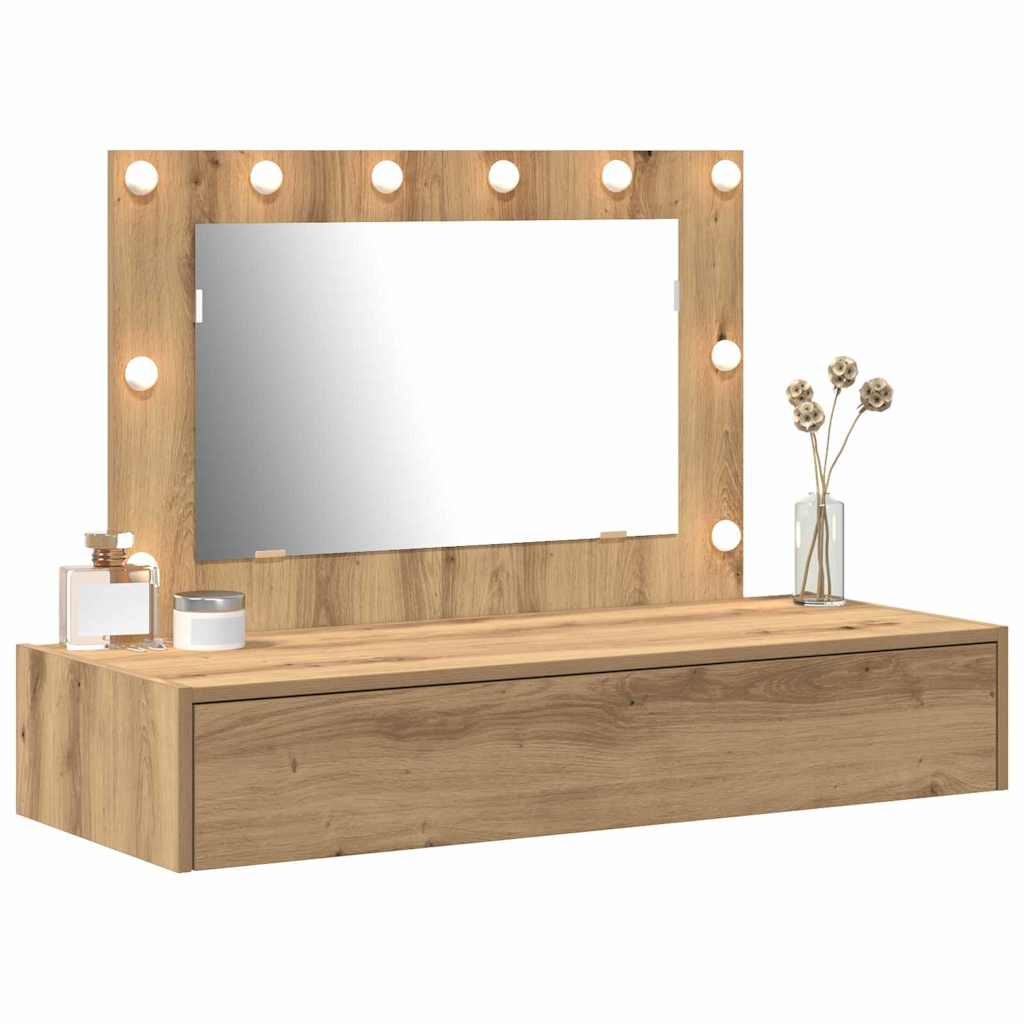 Schminktisch mit Speicher Braun 100 x 40 x 70 cm Holzwerkstoff
