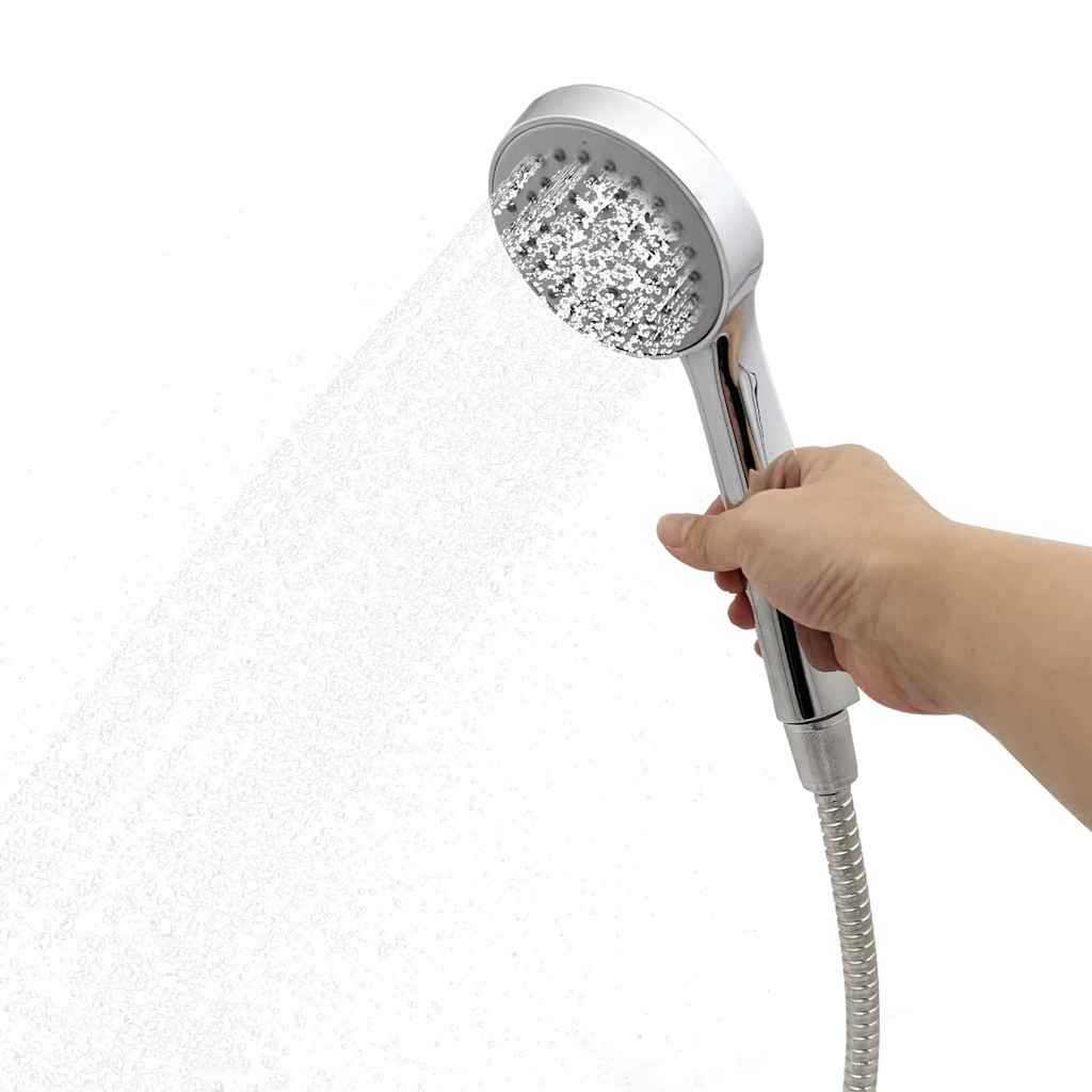 Outdoordusche mit Solar Schwarz 217 cm PVC und Aluminium