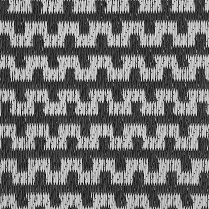 Outdoor Teppich ARAKIL Schwarz und Grau 300 x 400 cm PP
