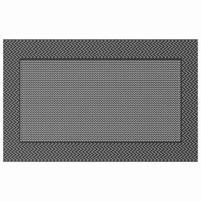 Outdoor Teppich Schwarz und Grau 250 x 400 cm PP