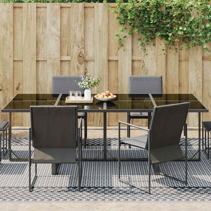 Outdoor Teppich Schwarz und Grau 250 x 600 cm PP