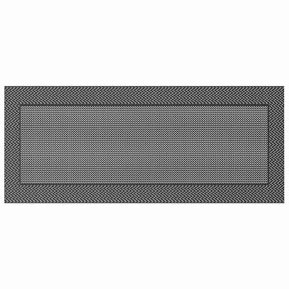 Outdoor Teppich Schwarz und Grau 250 x 600 cm PP