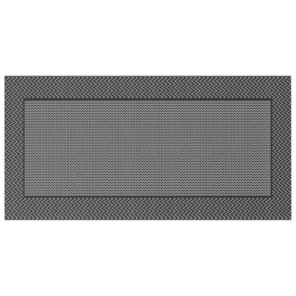 Outdoor Teppich Schwarz und Grau 300 x 500 cm PP