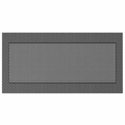 Outdoor Teppich Schwarz und Grau 300 x 600 cm PP