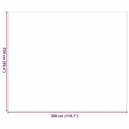 Outdoor Teppich Grau und Weiß 250 x 300 cm PP