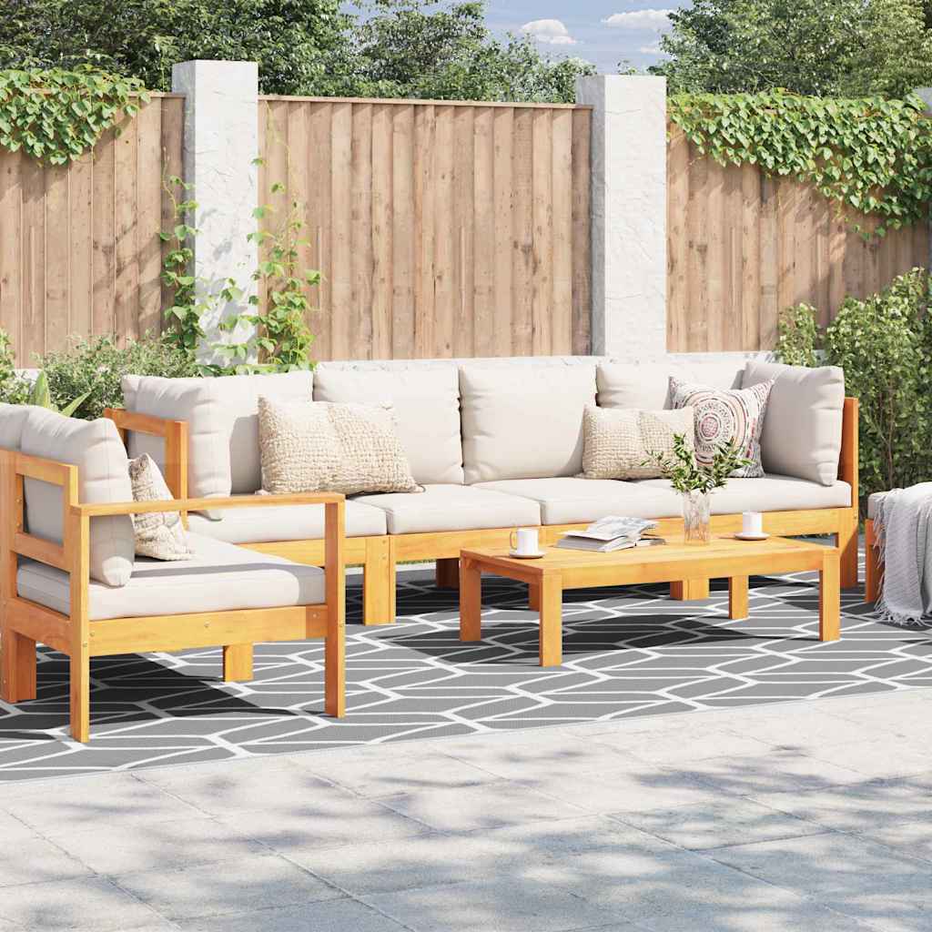 Outdoor Teppich Grau und Weiß 250 x 500 cm PP
