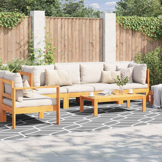 Outdoor Teppich Grau und Weiß 300 x 600 cm PP