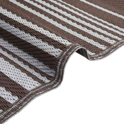 Outdoor Teppich Braun 300 x 400 cm PP