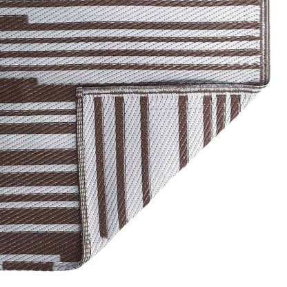 Outdoor Teppich Braun 300 x 400 cm PP