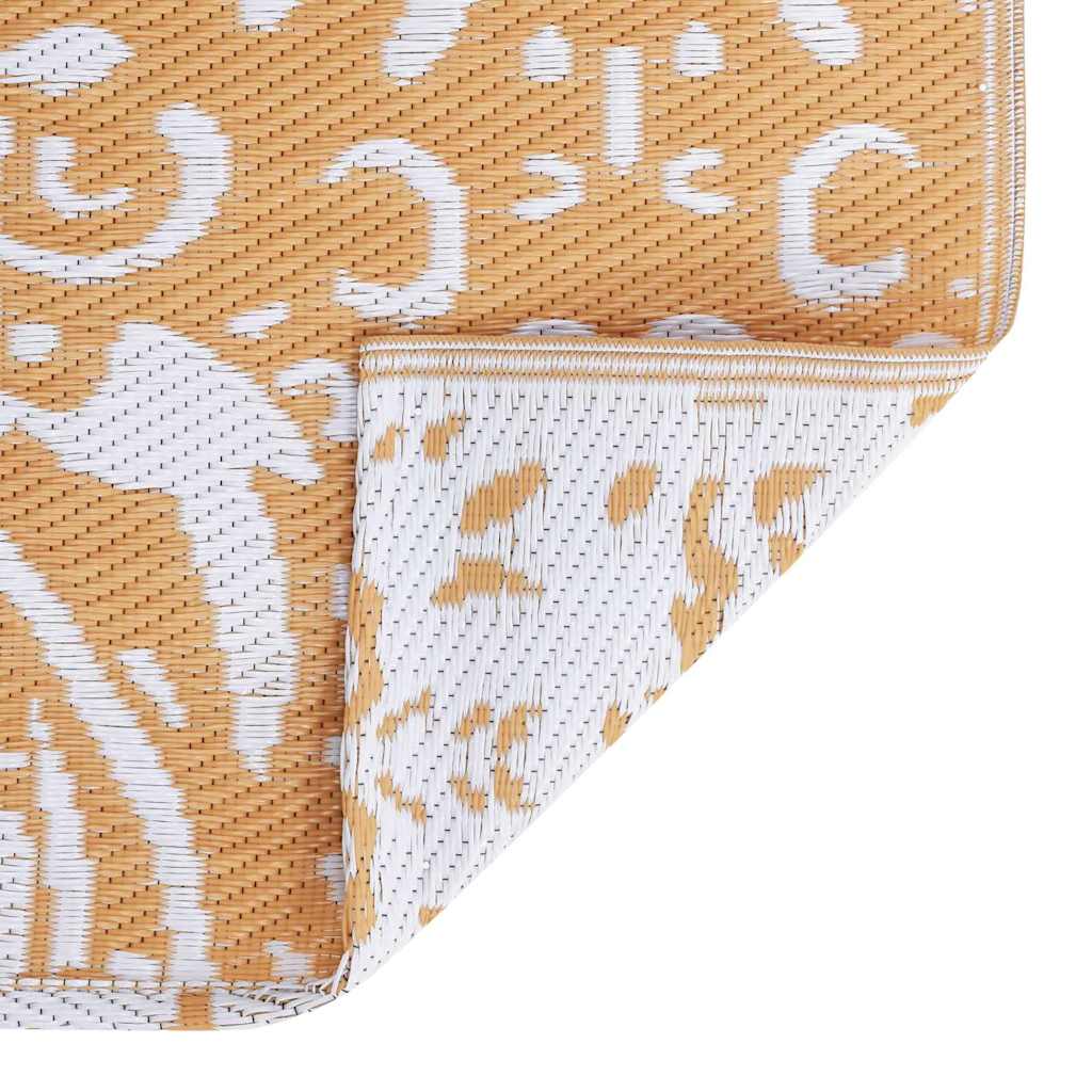 Outdoor Teppich Orange und Weiß 300 x 400 cm PP