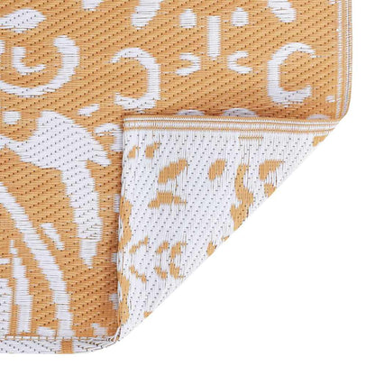 Outdoor Teppich Orange und Weiß 300 x 400 cm PP