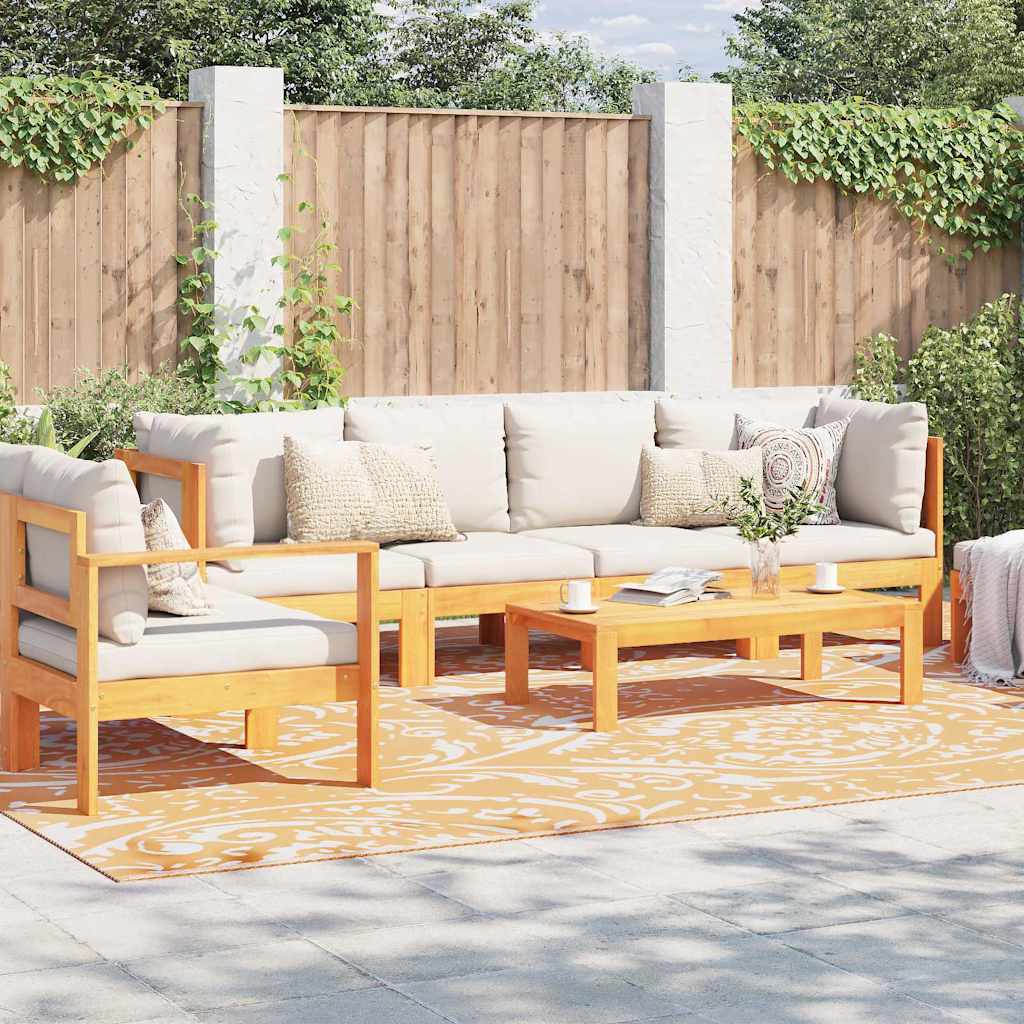 Outdoor Teppich Orange und Weiß 300 x 400 cm PP
