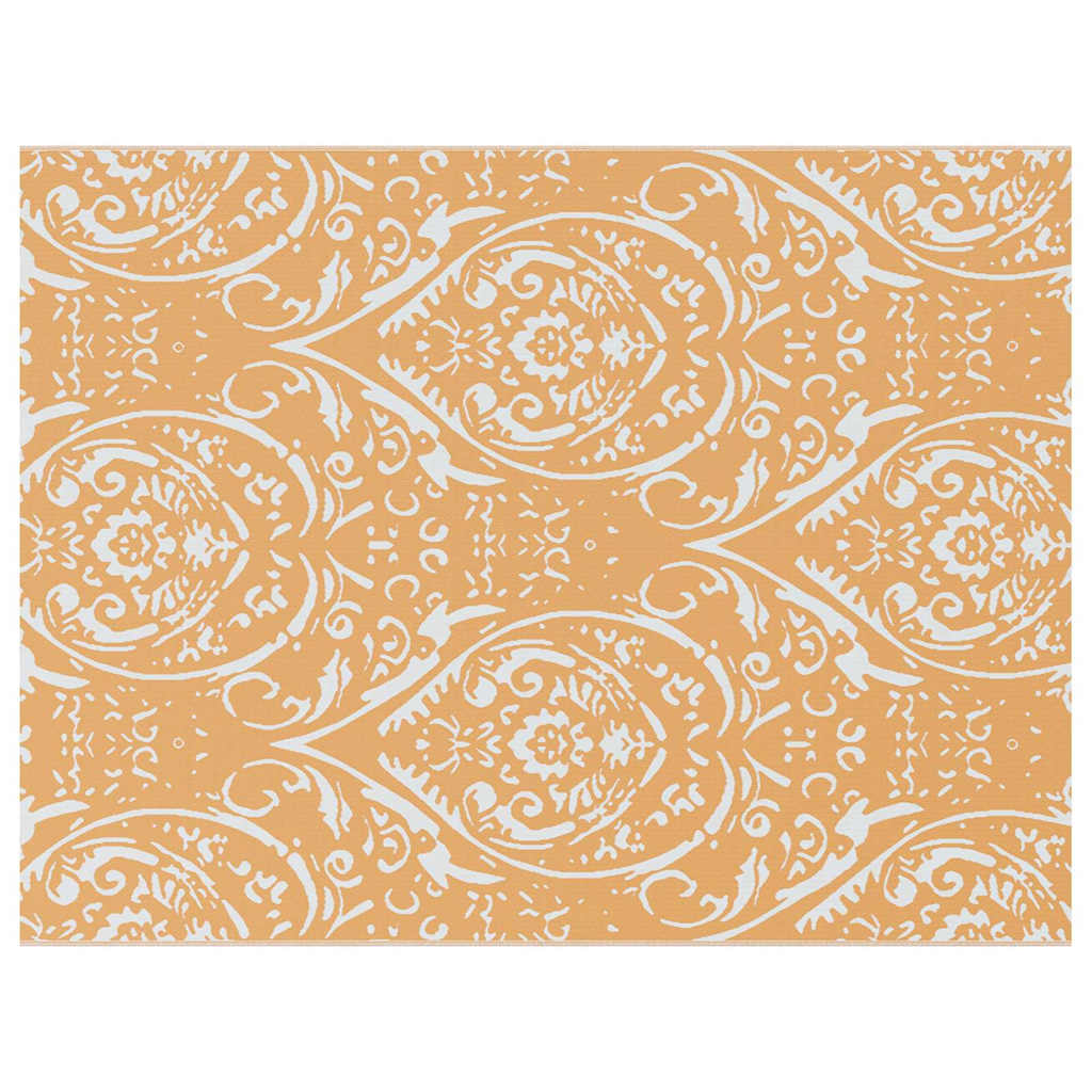 Outdoor Teppich Orange und Weiß 300 x 400 cm PP