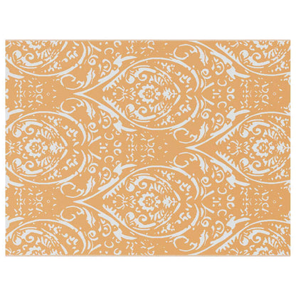 Outdoor Teppich Orange und Weiß 300 x 400 cm PP