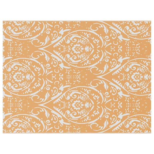 Outdoor Teppich Orange und Weiß 300 x 400 cm PP