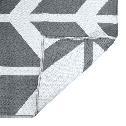 Outdoor Teppich Grau 300 x 400 cm PP