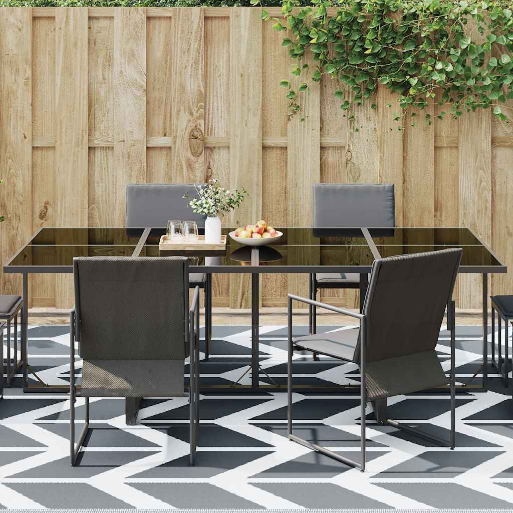 Outdoor Teppich Grau 300 x 400 cm PP