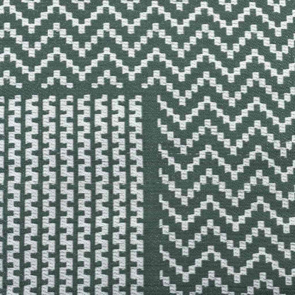 Outdoor Teppich ARAKIL Grün und Weiß 300 x 400 cm PP