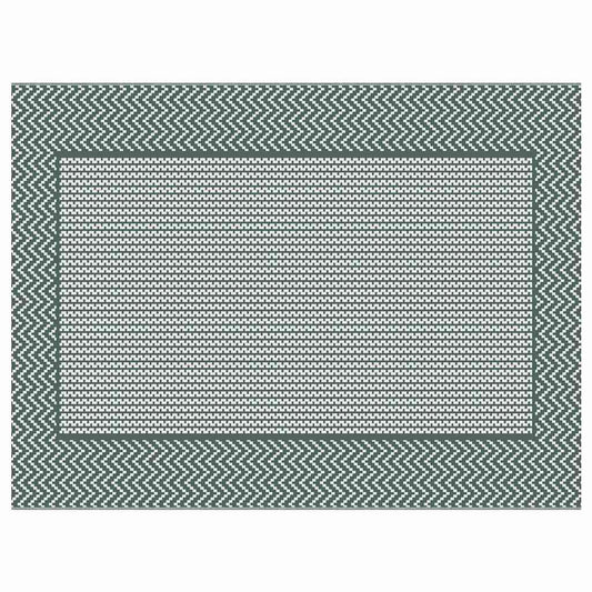 Outdoor Teppich Grün und Weiß 300 x 400 cm PP