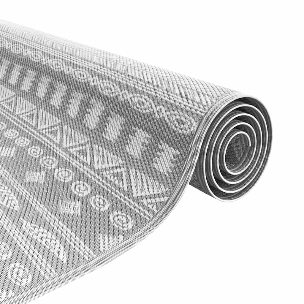 Outdoor Teppich Grau 300 x 400 cm PP