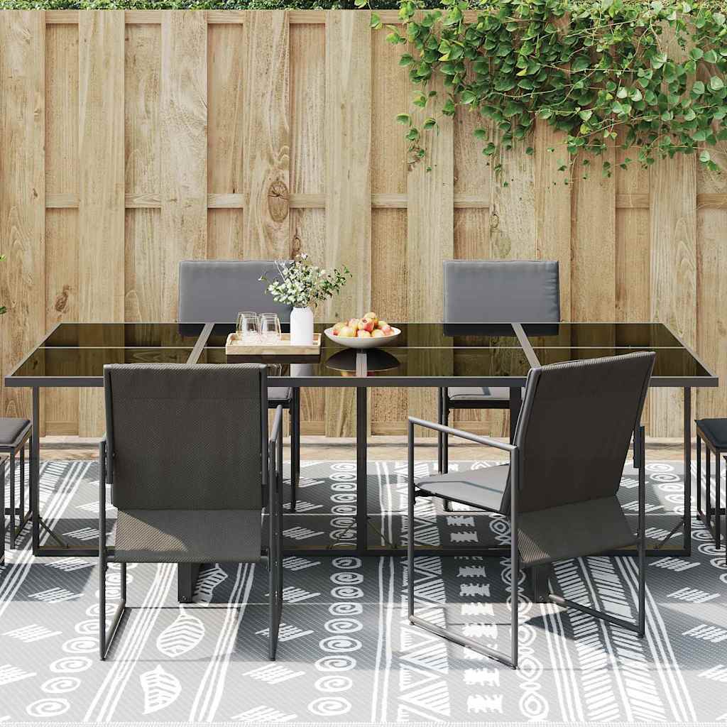 Outdoor Teppich Grau 300 x 400 cm PP