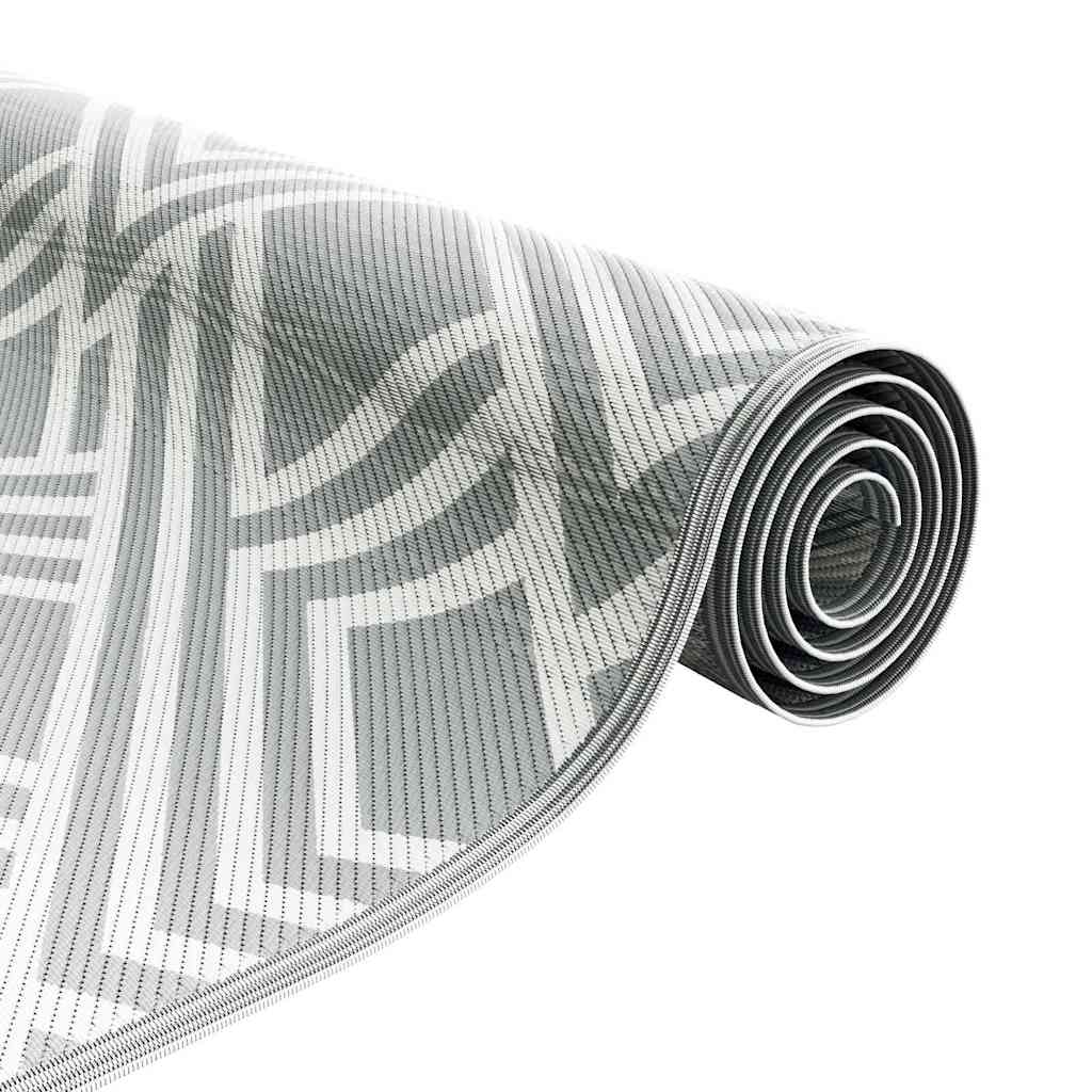 Outdoor Teppich Grau 300 x 400 cm PP