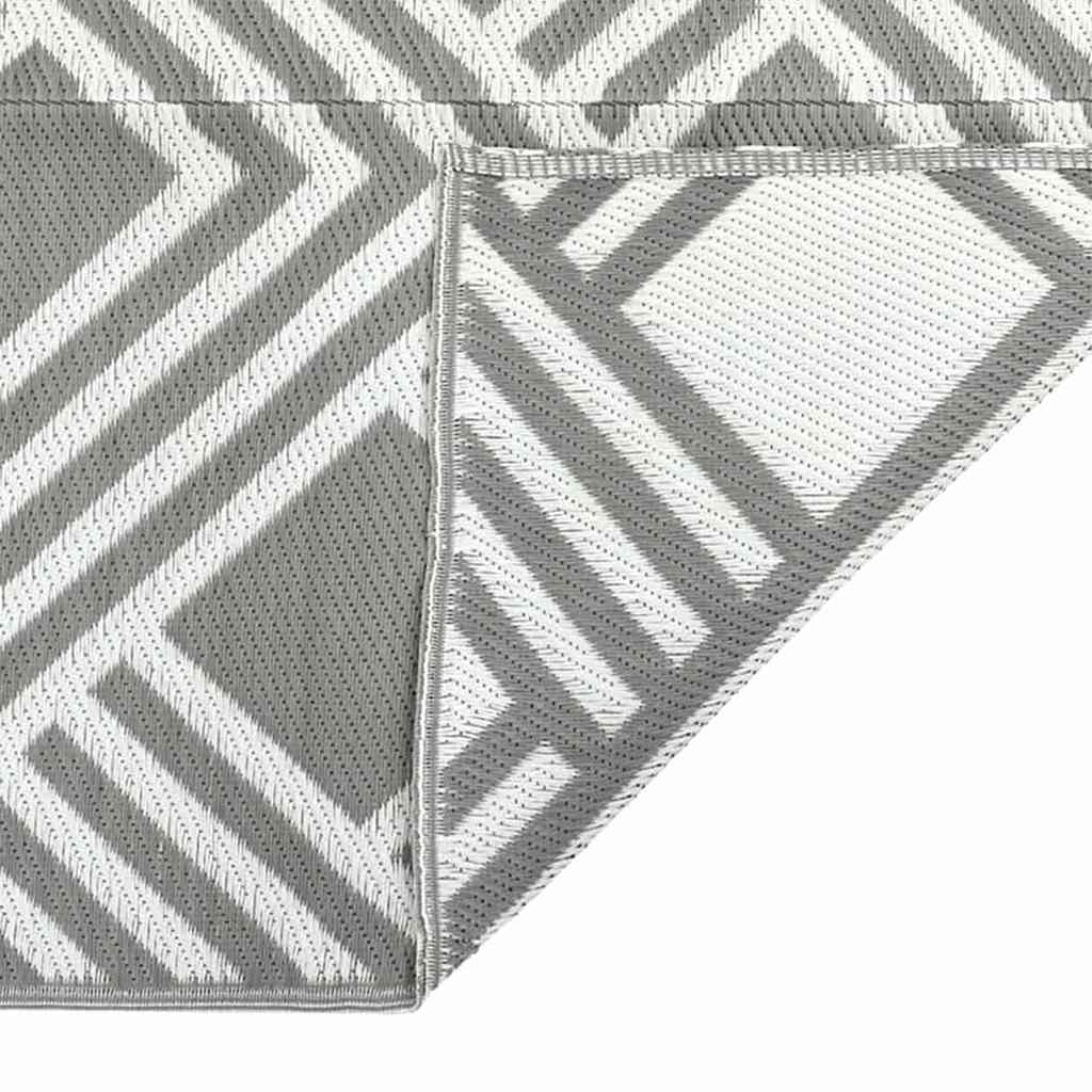 Outdoor Teppich Grau 300 x 400 cm PP