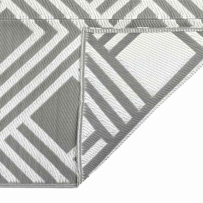 Outdoor Teppich Grau 300 x 400 cm PP