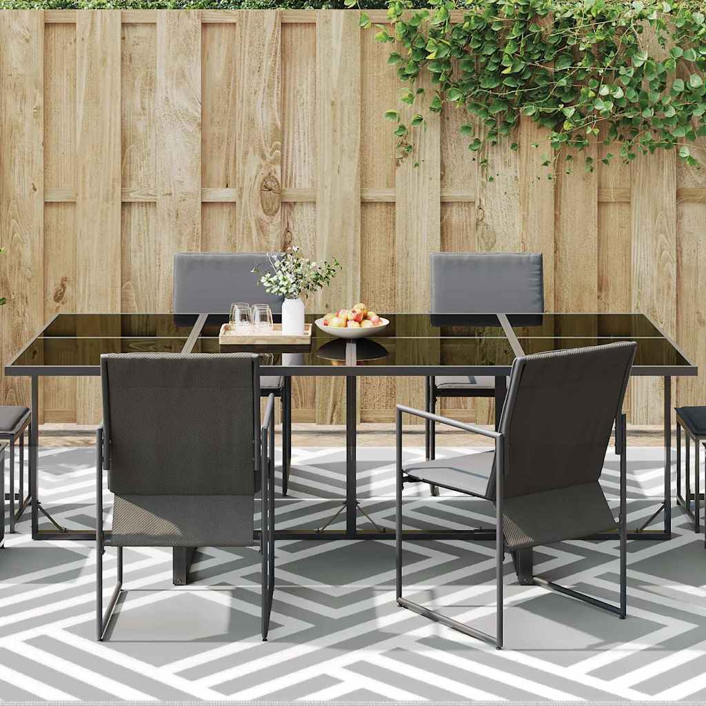 Outdoor Teppich Grau 300 x 400 cm PP