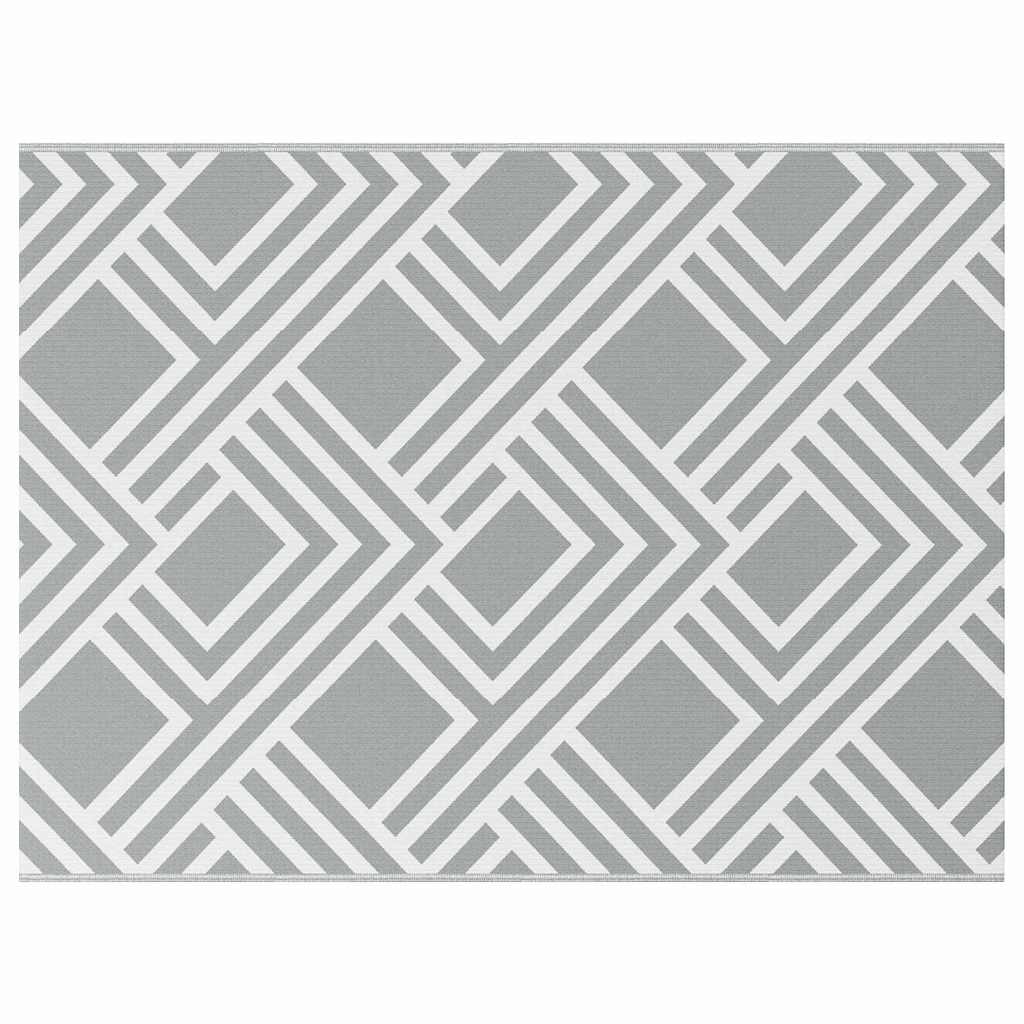 Outdoor Teppich Grau 300 x 400 cm PP